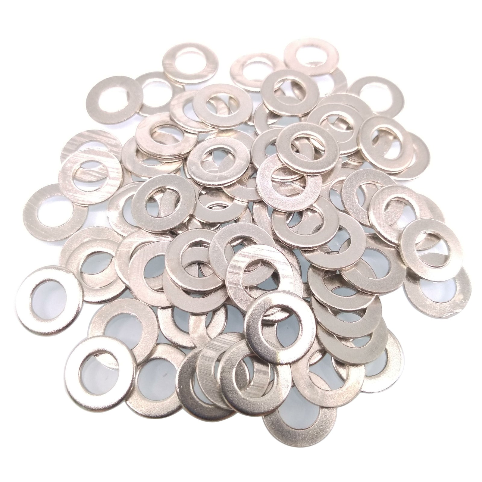 1000pcs M5 Zinc Plated Carbon Steel Flat Washers