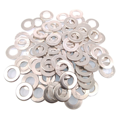 1000pcs M5 Zinc Plated Carbon Steel Flat Washers