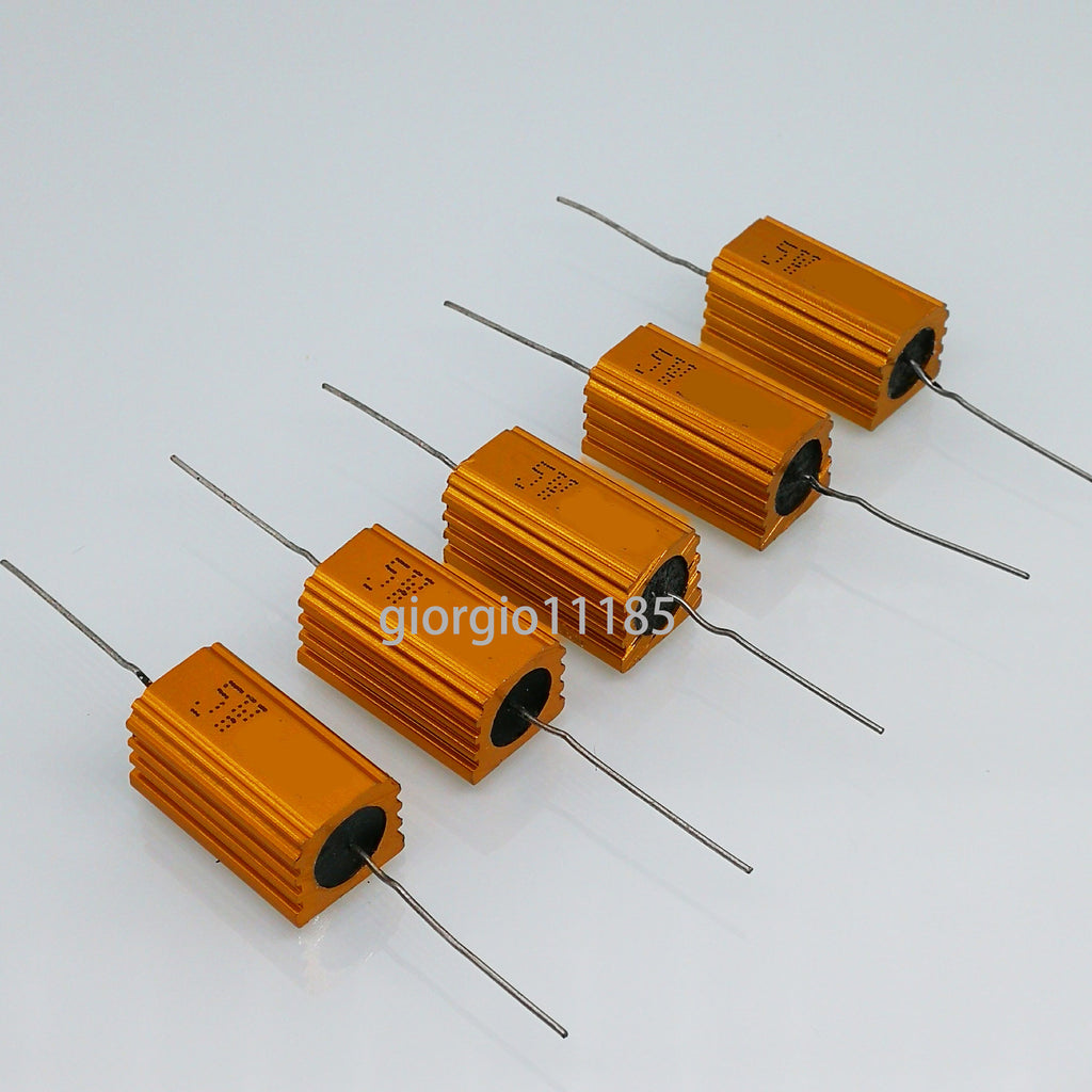 US Stock 5pcs 7.5 ohm 7R5 5W Watt Aluminum Housed Metal Case Wirewound Resistors