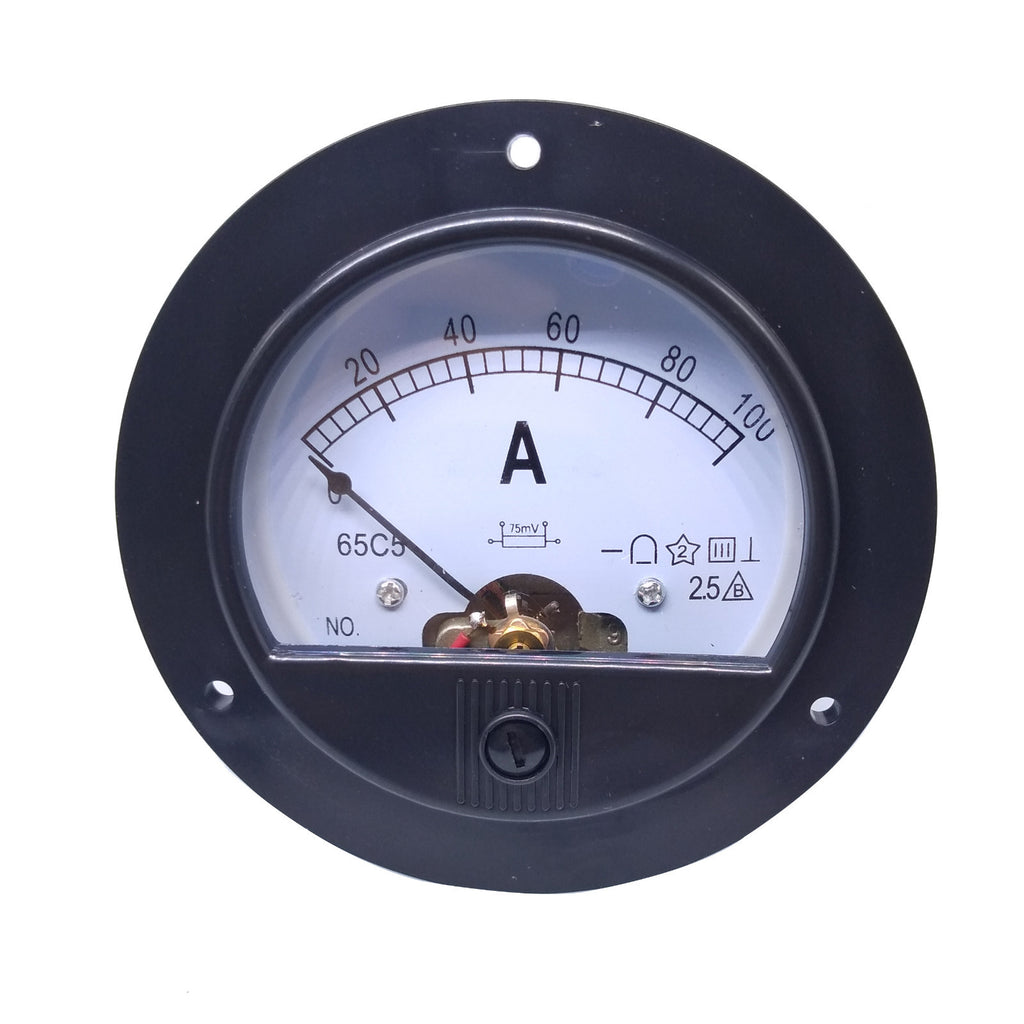US Stock DC 0~100A Analog AMP Current Pointer Needle Panel Meter Ammeter & Shunt