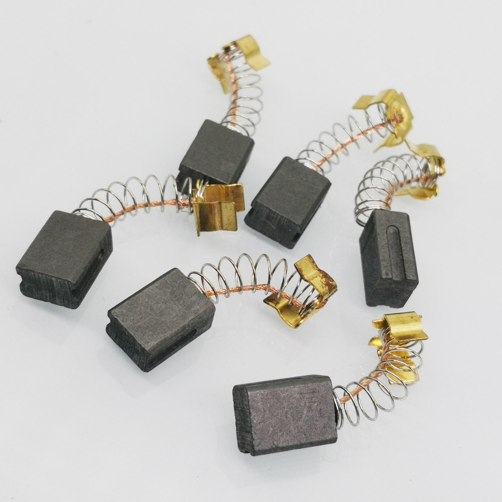 US Stock 6pcs 6mm x 9mm x 12mm Carbon Brushes Motor Brush Set Replacement #419