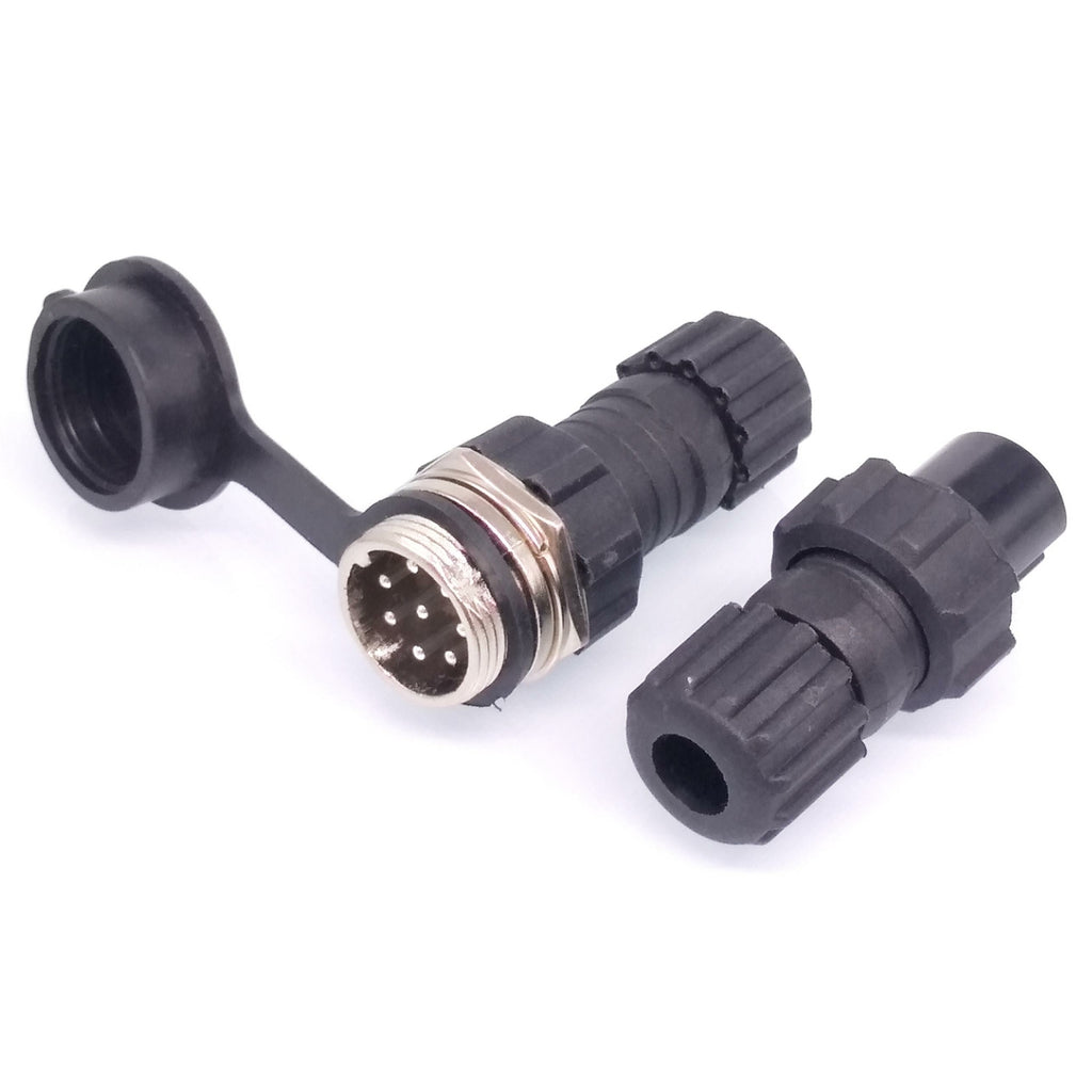 2Sets GX16 Waterproof Aviation Connector Plug Socket Sensor 8pin