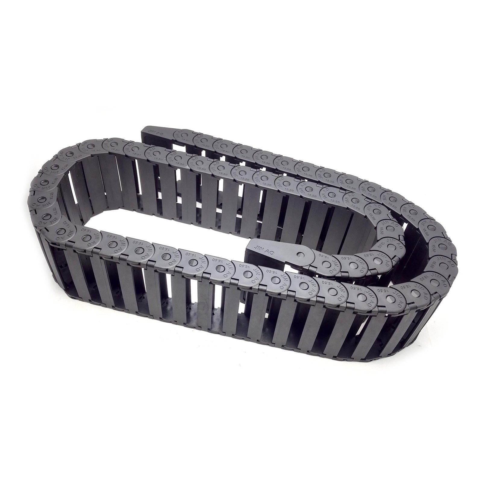 US Stock 1M 1000mm Black Long Nylon Cable Drag Chain Wire Carrier 15 x 50mm