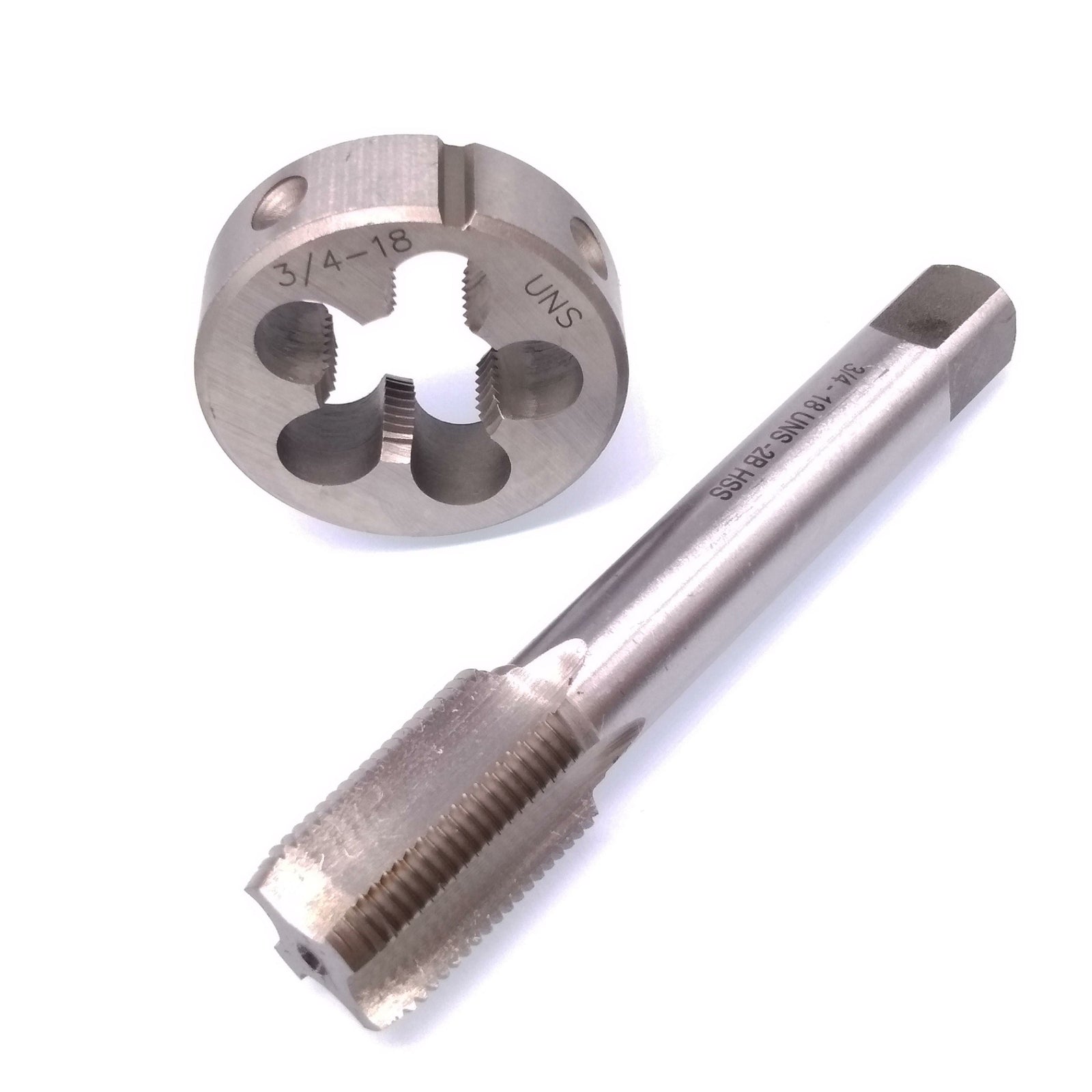 US Stock HSS 3/4-18 Tap & 3/4-18 Die Right Hand