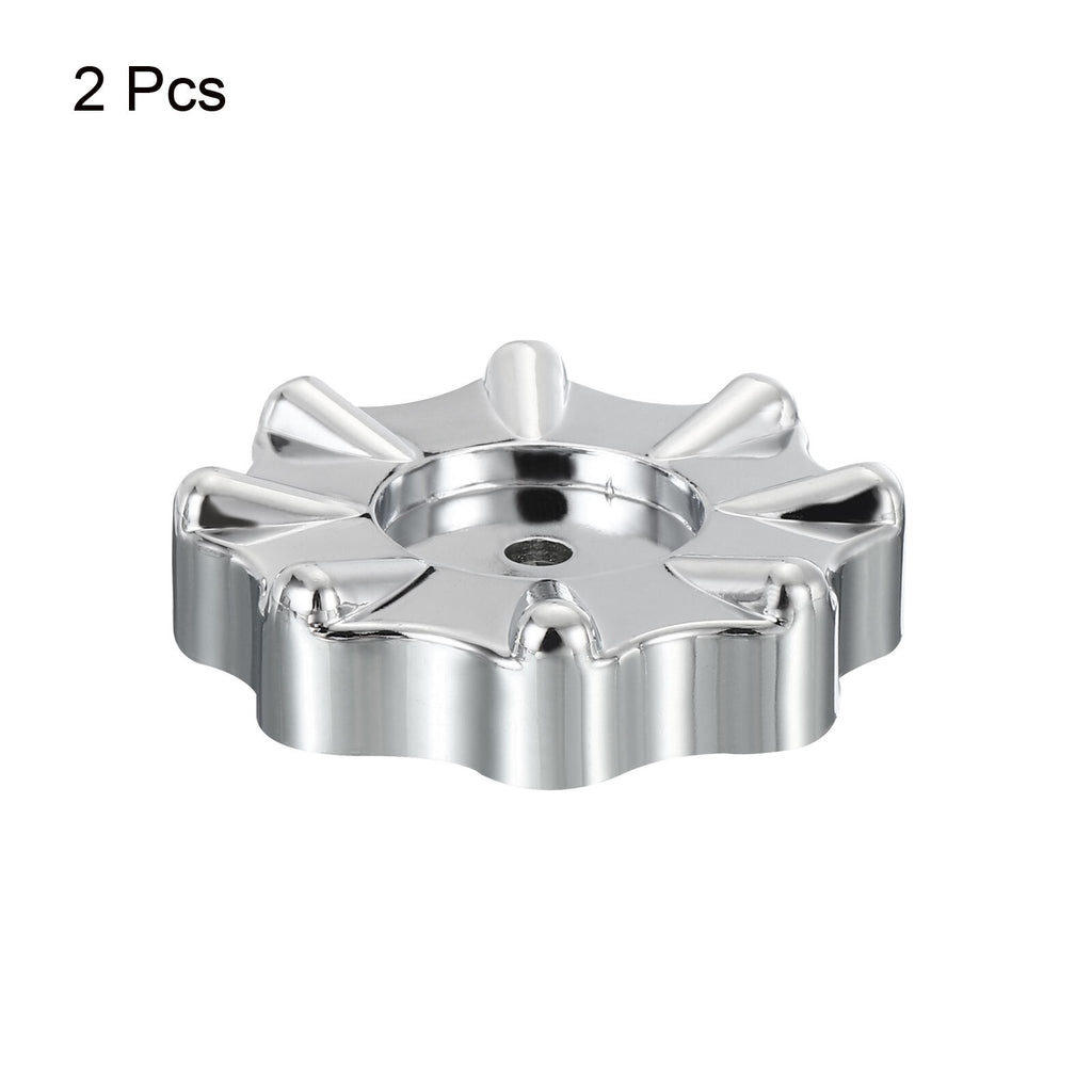 2pcs Round Wheel Handle Faucet Handles Manifold Gauges Knob Plastic