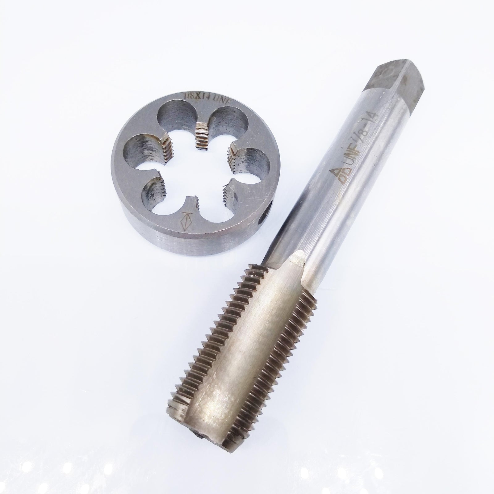 US Stock HSS 7/8-14 UNF Tap & 7/8-14 UNF Die Right Hand
