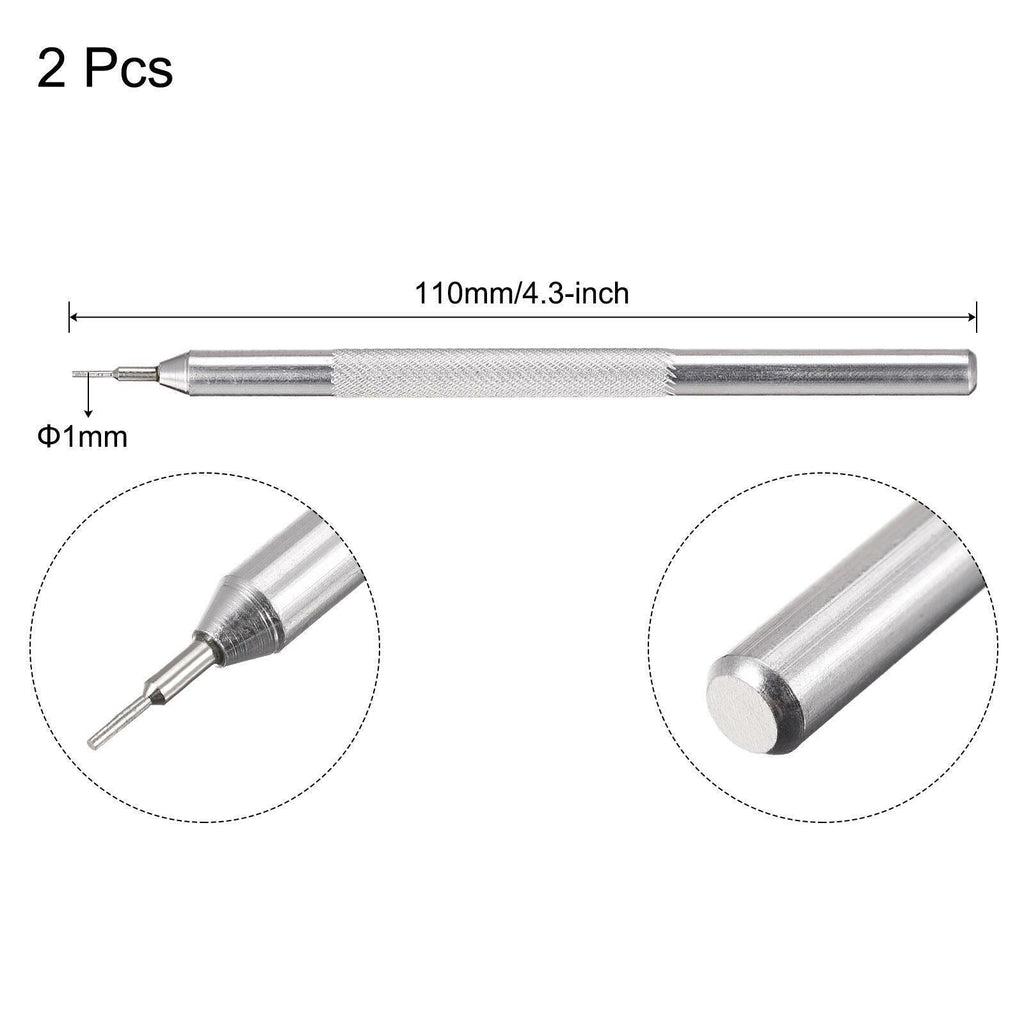 2pcs Watch Band Pin Punch 1mm Dia Watch Straps Link Pin Remover Repair Tools