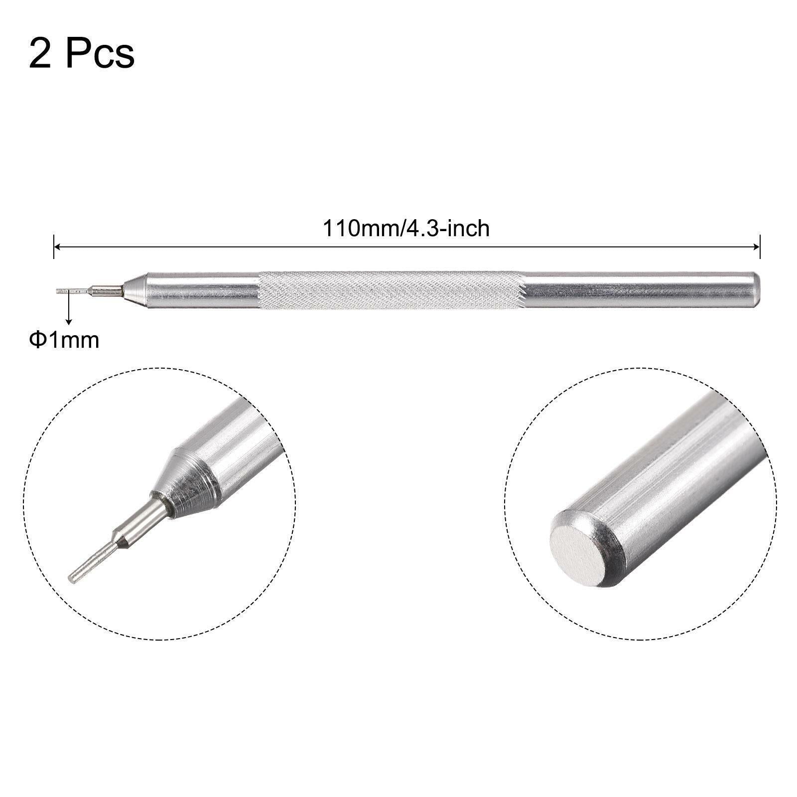 2pcs Watch Band Pin Punch 1mm Dia Watch Straps Link Pin Remover Repair Tools