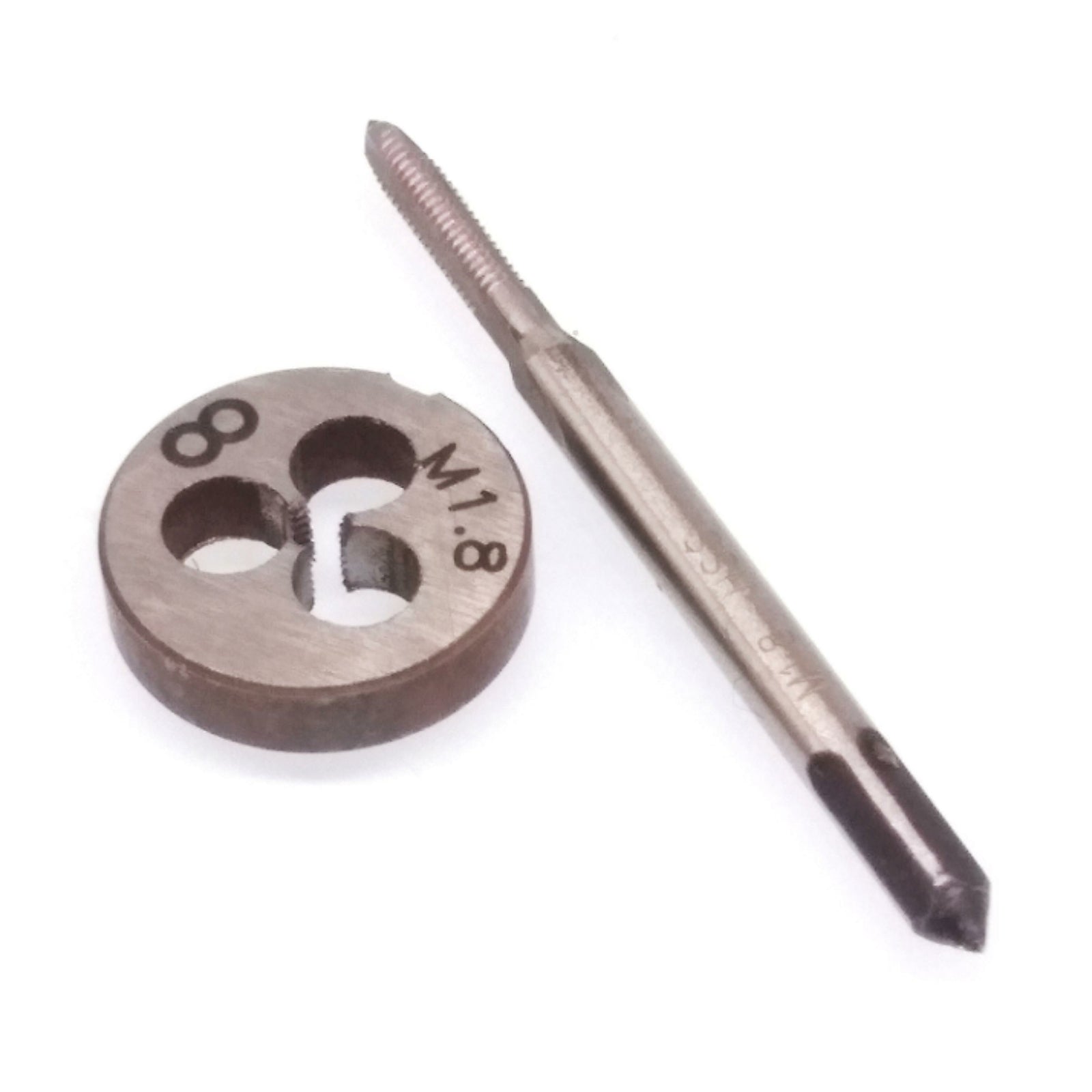 US Stock HSS M1.8 x 0.35mm Tap & M1.8 x 0.35mm Die Metric Thread Right Hand