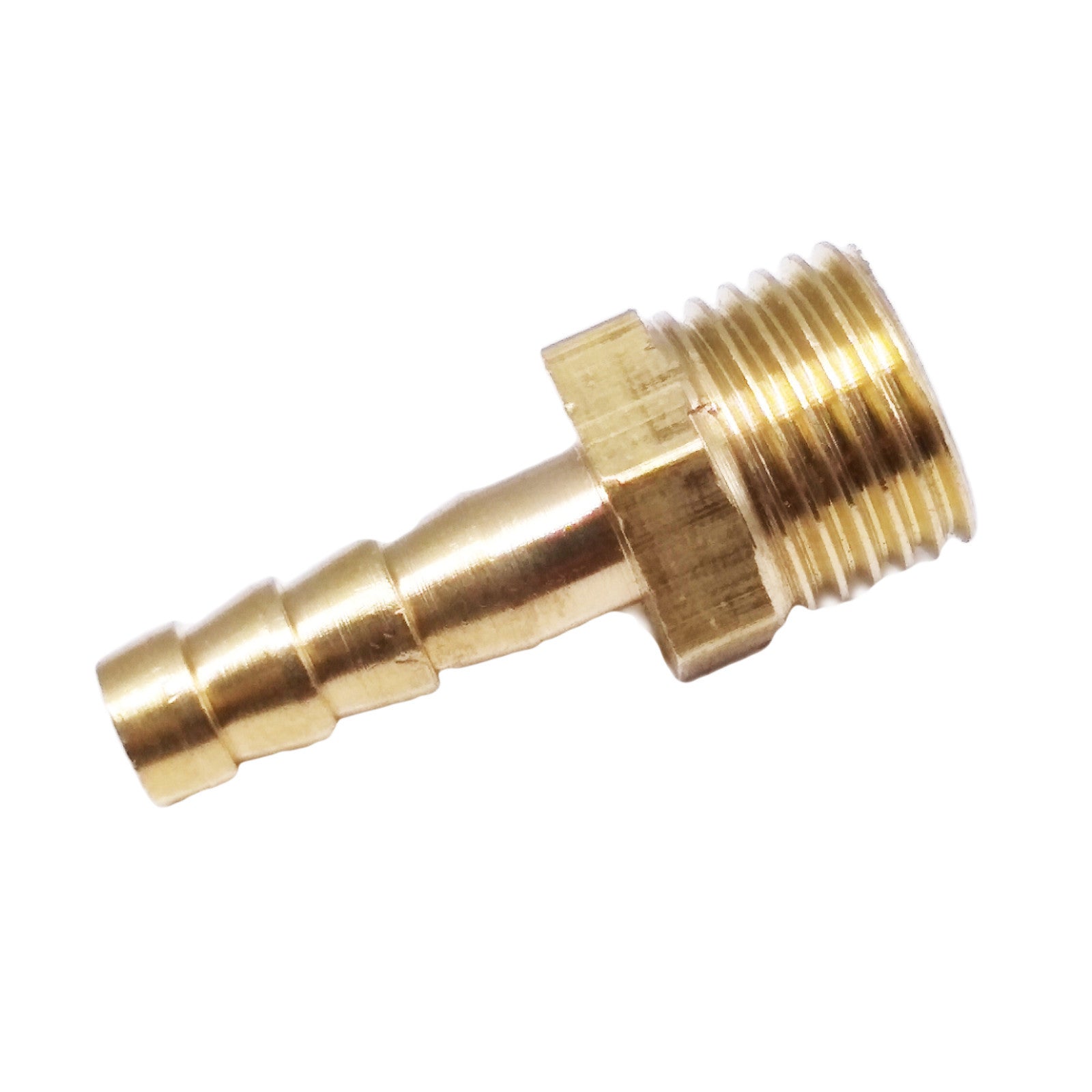 2x 1/4" BSP Male Thread 6mm Brass Hose Barb Coupler Fitting Connector