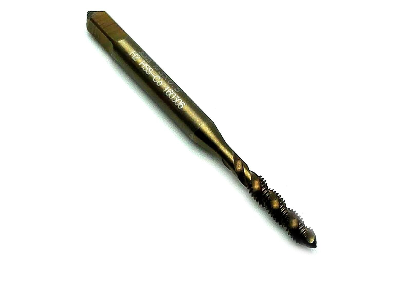 US Stock 3mm M35 HSS-CO Metric Right Hand Tap M3x0.5mm Pitch For Stainless Steel