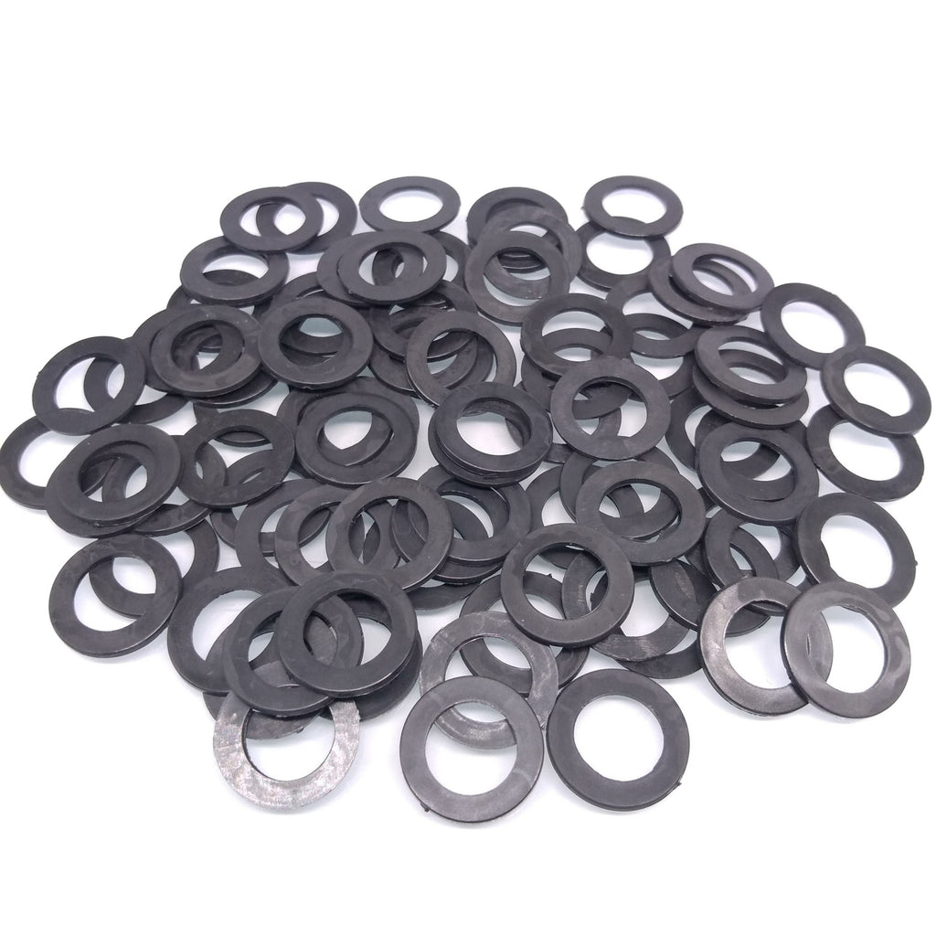 500pcs M12 Black Nylon Flat Washers