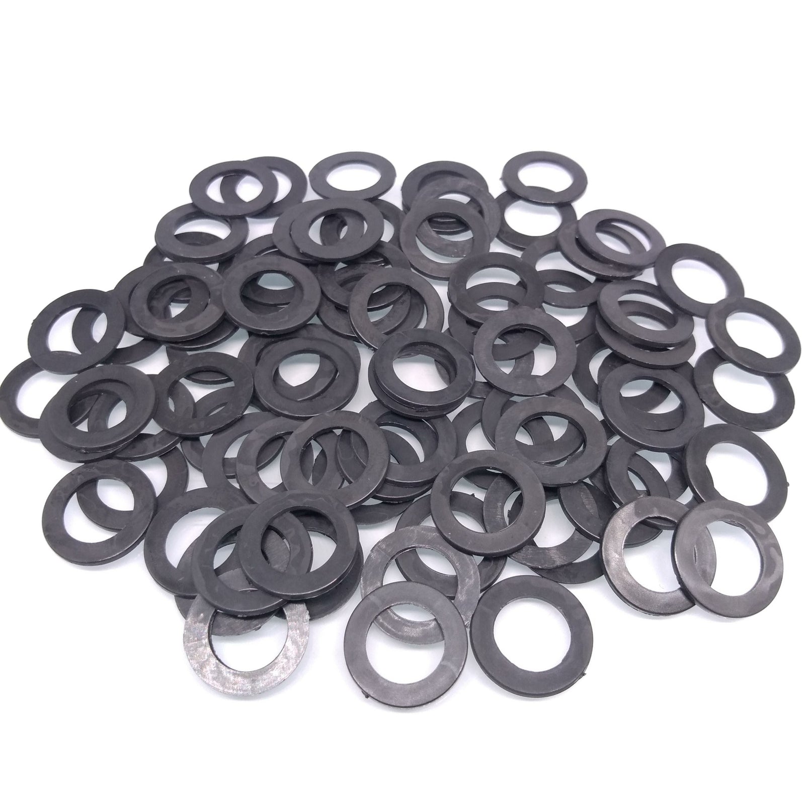 500pcs M12 Black Nylon Flat Washers