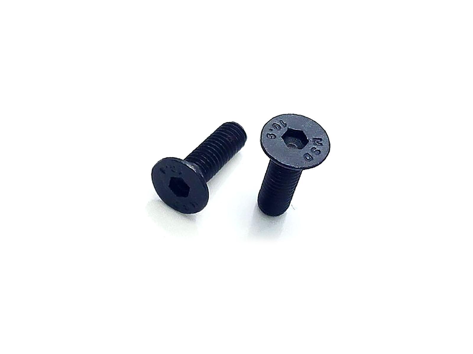 US Stock 50x M3 x 10mm Grade 10.9 Flat Countersunk Hex Socket Bolts Screws Black