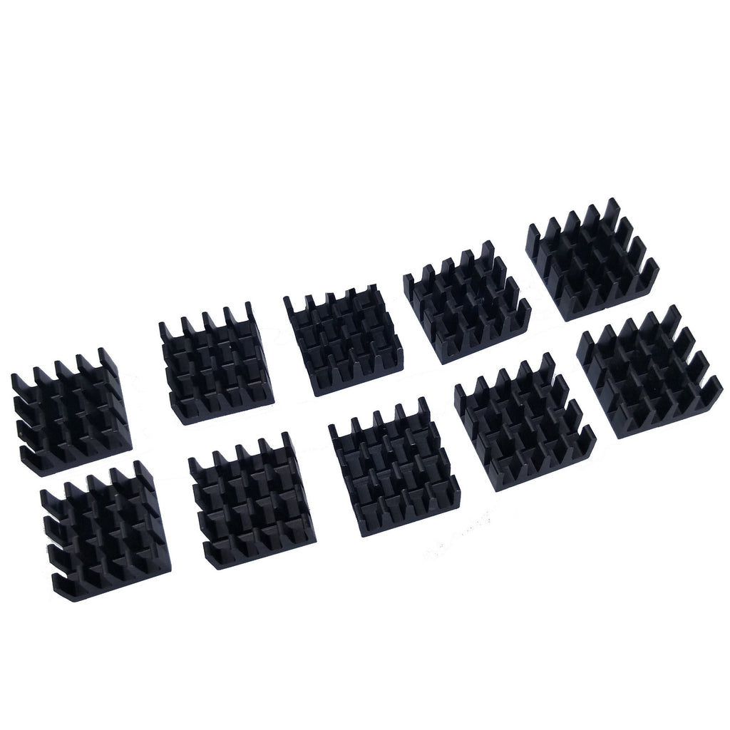 US Stock 10pcs 14 x 14 x 7mm Heat Sink Cooling Aluminum Heatsink CPU IC LED