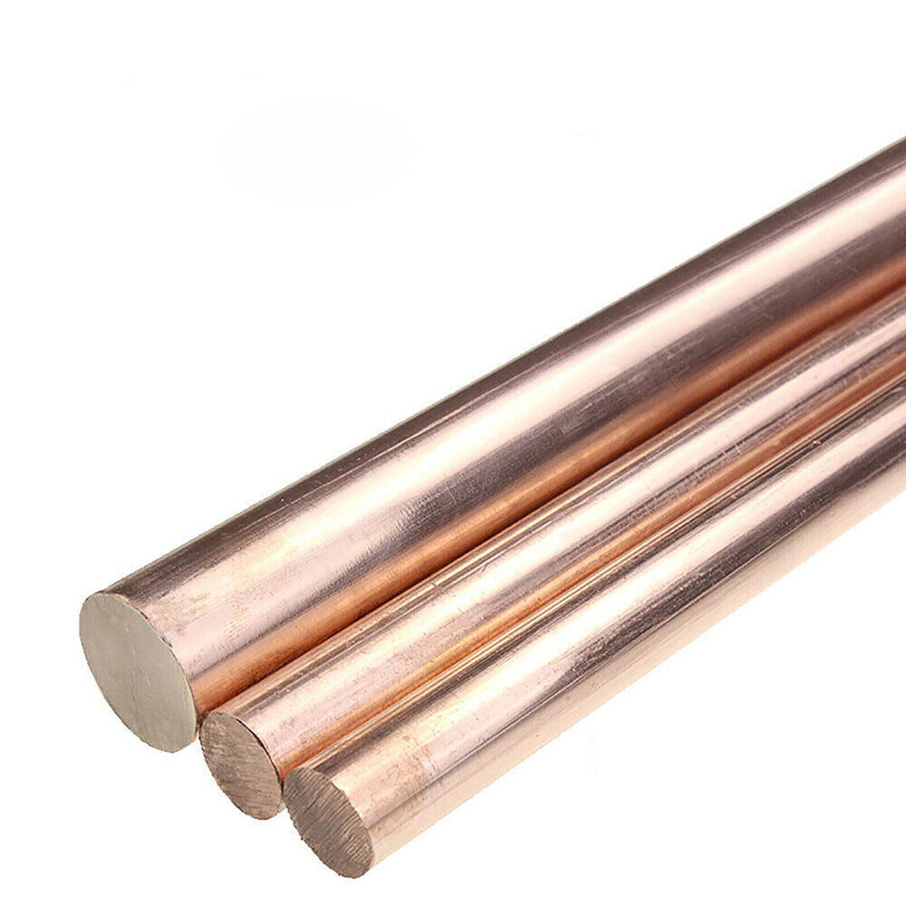 US Stock 1pc 16mm ±10% x 200mm T2 Pure Copper Solid Round Rods Bar 200mm Long