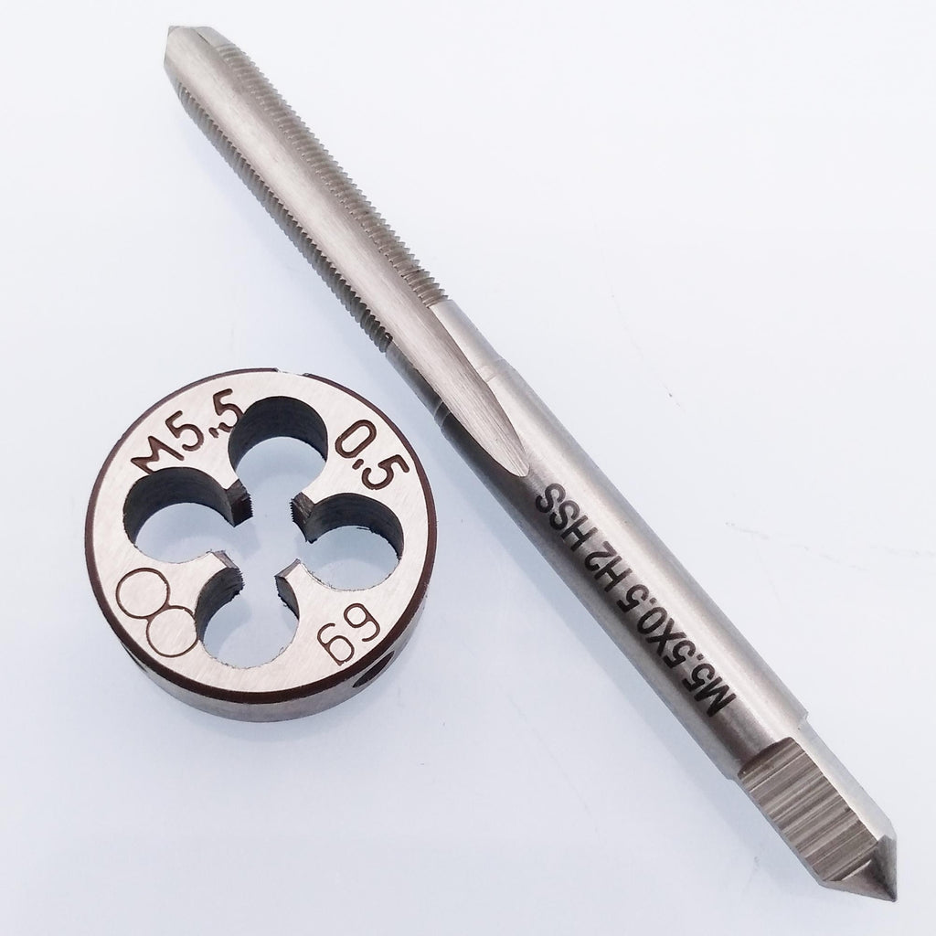 US Stock HSS M5.5 x 0.5mm Tap & M5.5 x 0.5mm Die Metric Thread Right Hand