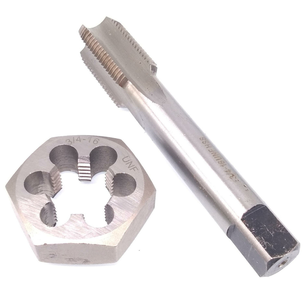 US Stock HSS 3/4-16 Tap & 3/4-16 Hexagon Die Thread Right Hand Set
