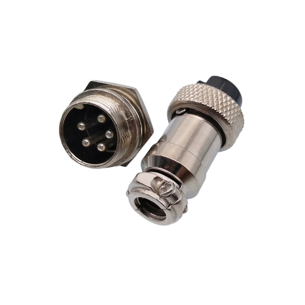 5Pair Aviation Plug 5 Pin Male Female Panel Wire Connector 16mm GX16-5