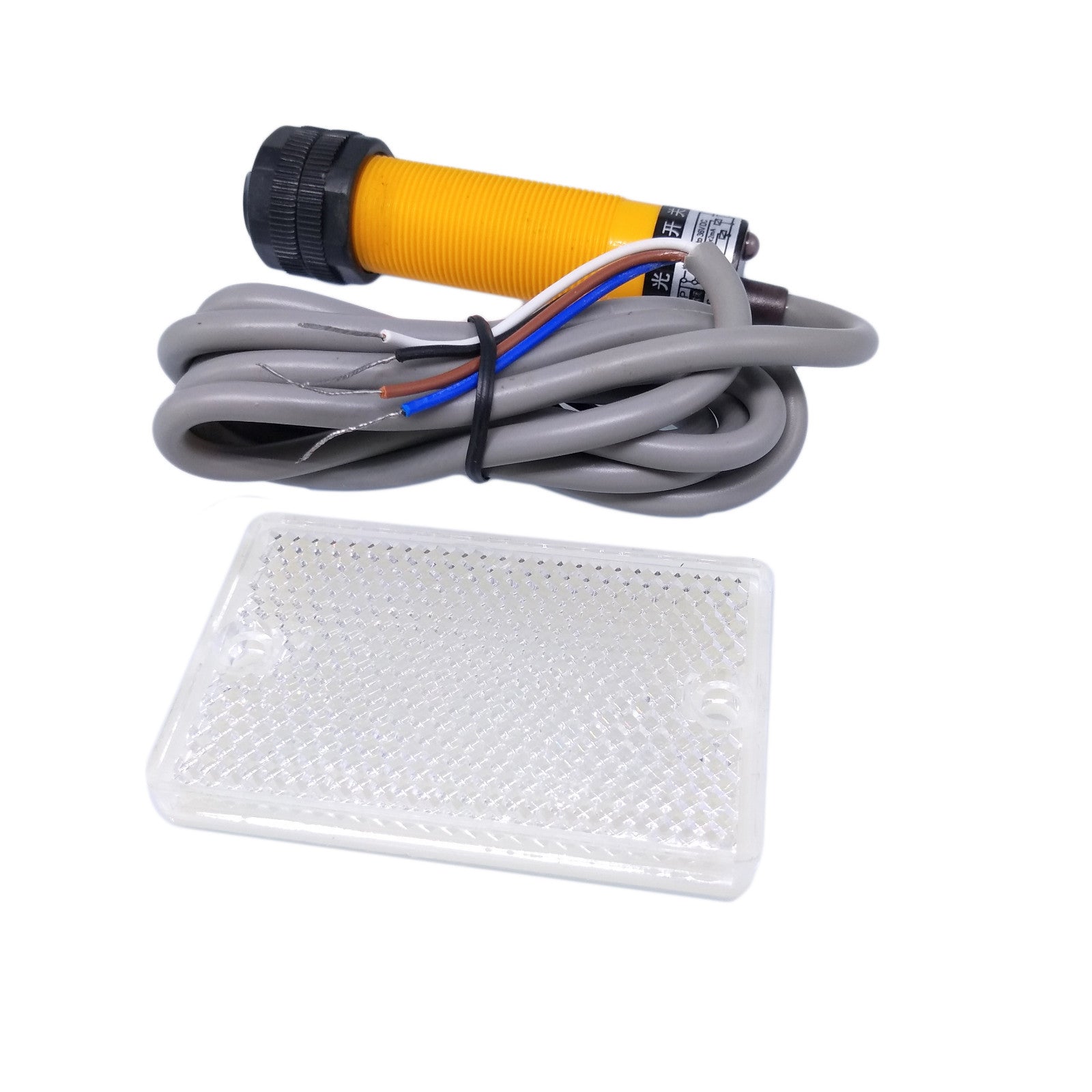 US Stock E3F-R2P3 Reflective Photoelectric Switch Sensor PNP NO/NC 6-36VDC M18X1