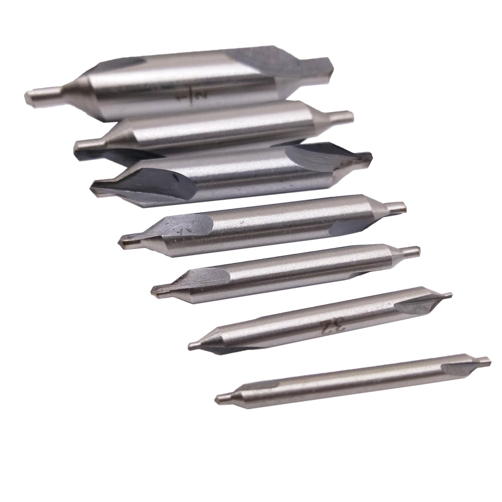 US Stock 7pcs Center Drill Set HSS Bit 1/8 5/32 3/16 5/16 1/4 3/8 1/2 inch