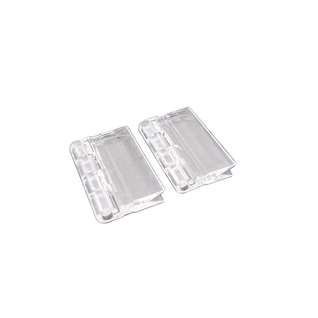 US Stock 12pcs Clear PMMA Acrylic Plastic Folding PMMA Hinge 30 x 33mm