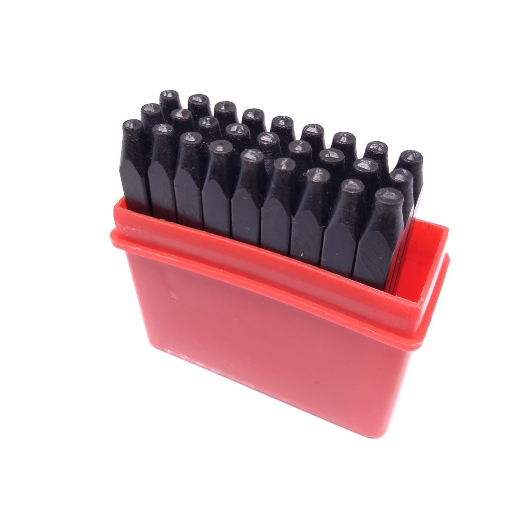 36pcs 1/16" 1.5mm Letter & Number Stamp Punch Set Hardened Steel Metal