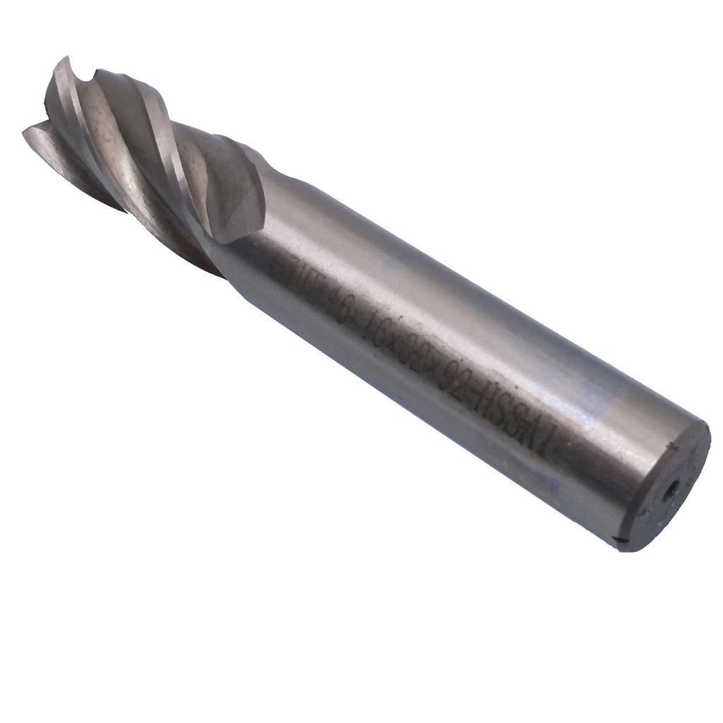 16mm Four 4 Flute HSS & Aluminium End Mill Cutter CNC Bit