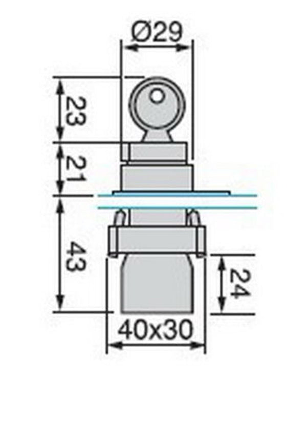 US Stock 2pcs XB2-BG21 2 Position N/O Locked Key Operated Selector Switch