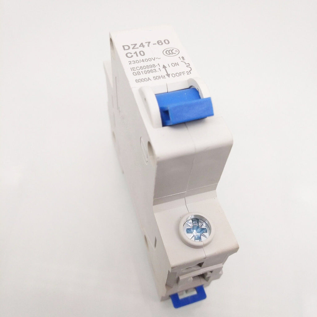US Stock DZ47-60 C10 1P 10A Rated Current 3 Pole Miniature Circuit Breaker