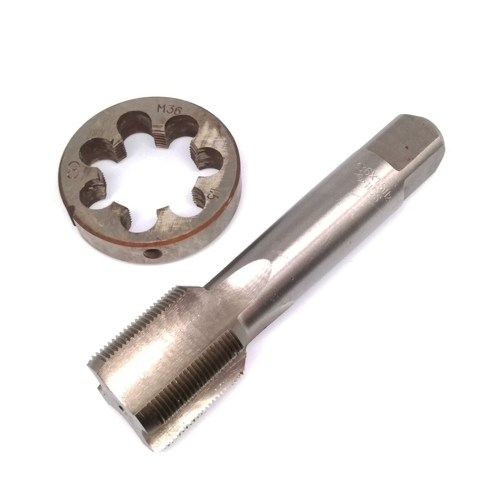 US Stock HSS M36 x 1.5mm Tap & M36 x 1.5mm Die Metric Thread Right Hand