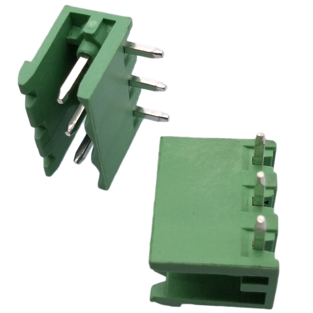 US Stock 10Set 2EDG 3P Plug-in Screw Terminal Block Connector 5.08mm Right Angle