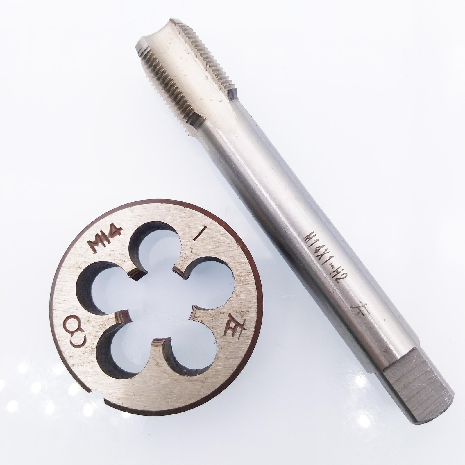 US Stock HSS M14 x 1mm Tap & M14 x 1.0mm Die Metric Thread Left Hand