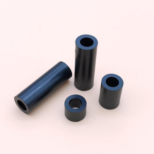 100pcs Black Nylon ABS Round Non-Threaded Column Standoff Spacer Washer M4x2mm