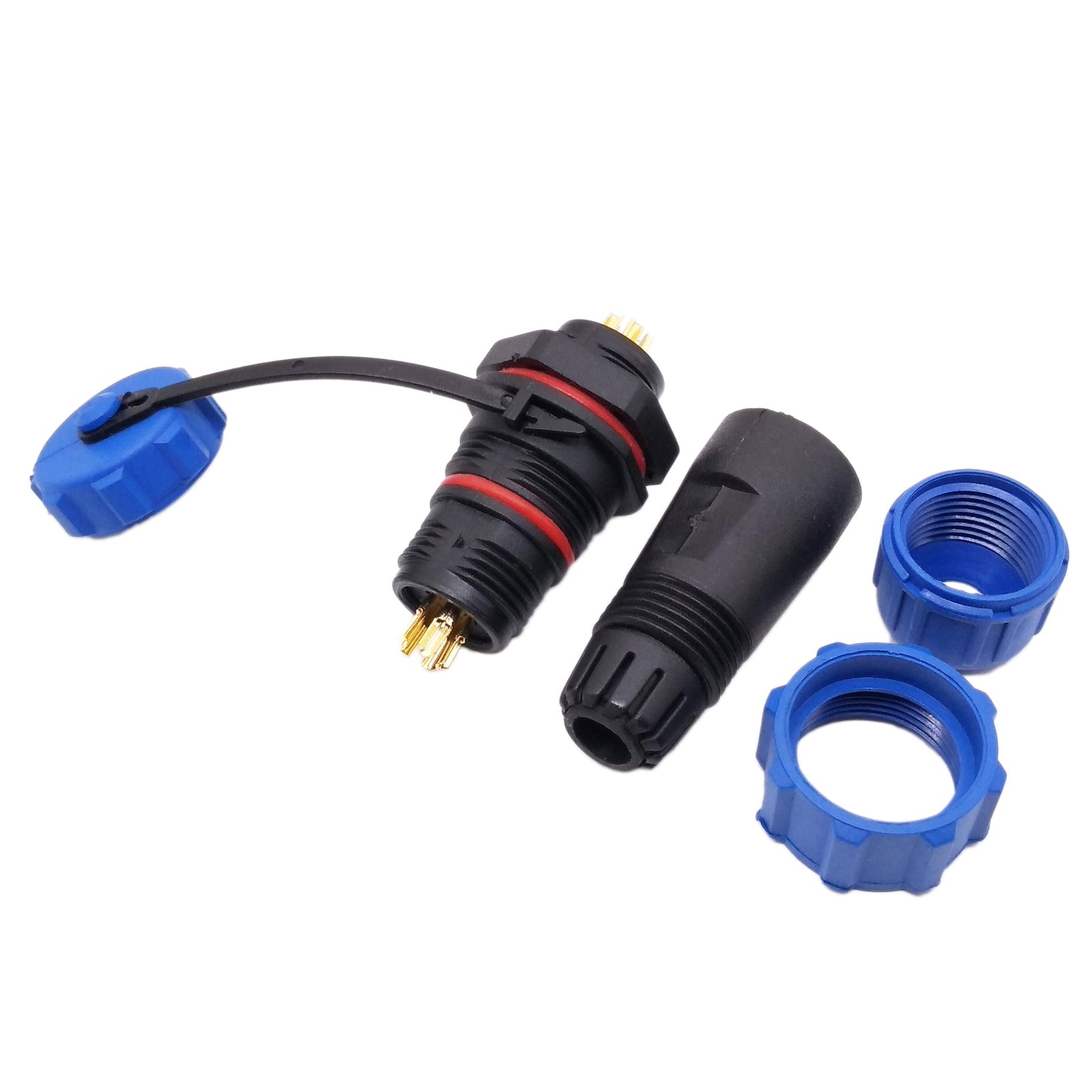 US Stock 5 Pins Waterproof IP68 Aviation Cable Circular Connector Panel Mount