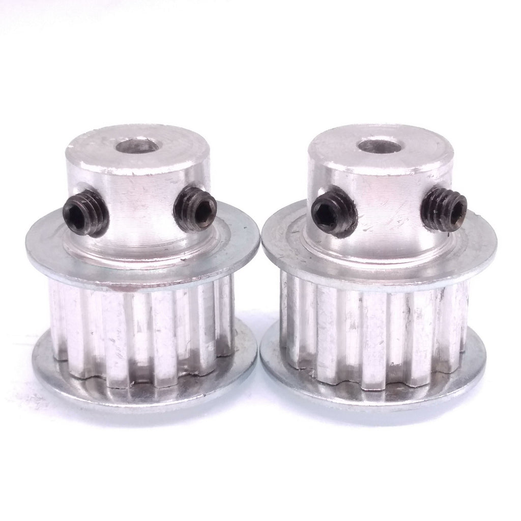 2x XL 12T Timing Belt Pulley Synchronous Wheel 4mm Bore For 10mm Width Belt