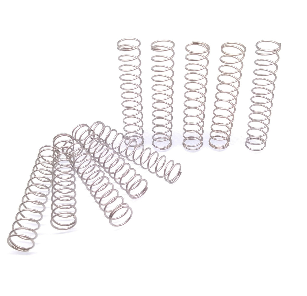 10pcs 0.8mm x 10mm x 50mm Stainless Steel Compression Spring Pressure Spring