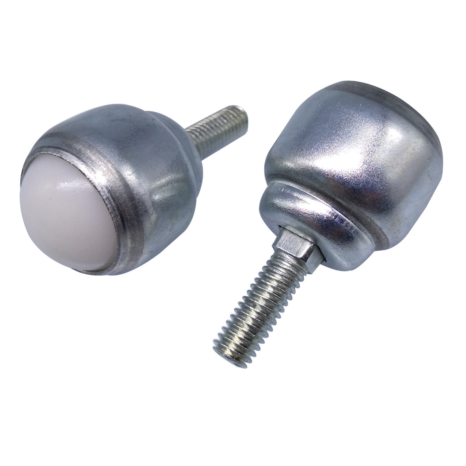 US Stock 2pcs Dia 3/4'' Nylon Ball Stud Transfer Bearing Unit Conveyor Roller M6