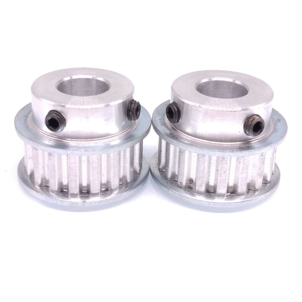 2x XL 18T Timing Belt Pulley Synchronous Wheel 12mm Bore For 10mm Width Belt