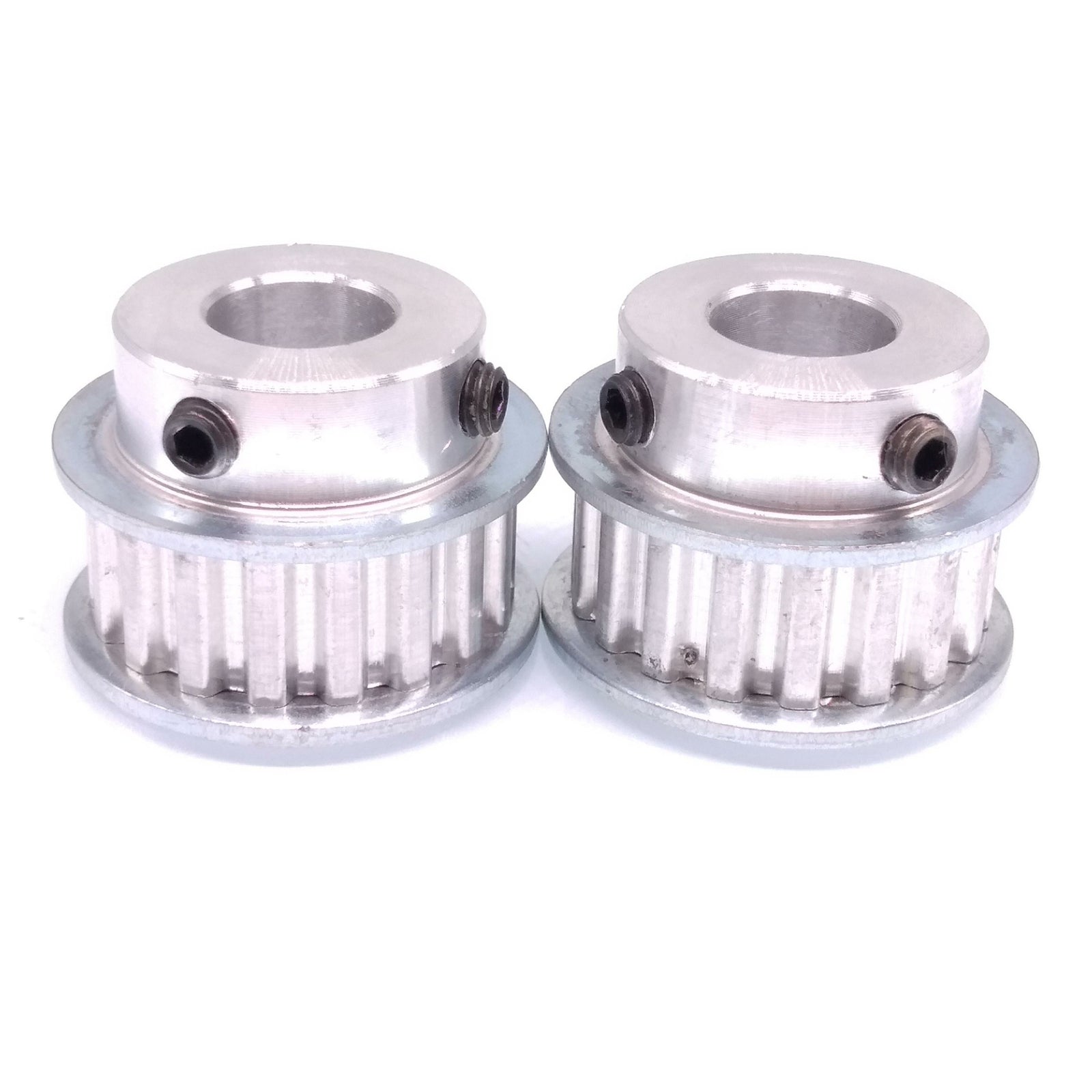 2x XL 18T Timing Belt Pulley Synchronous Wheel 12mm Bore For 10mm Width Belt