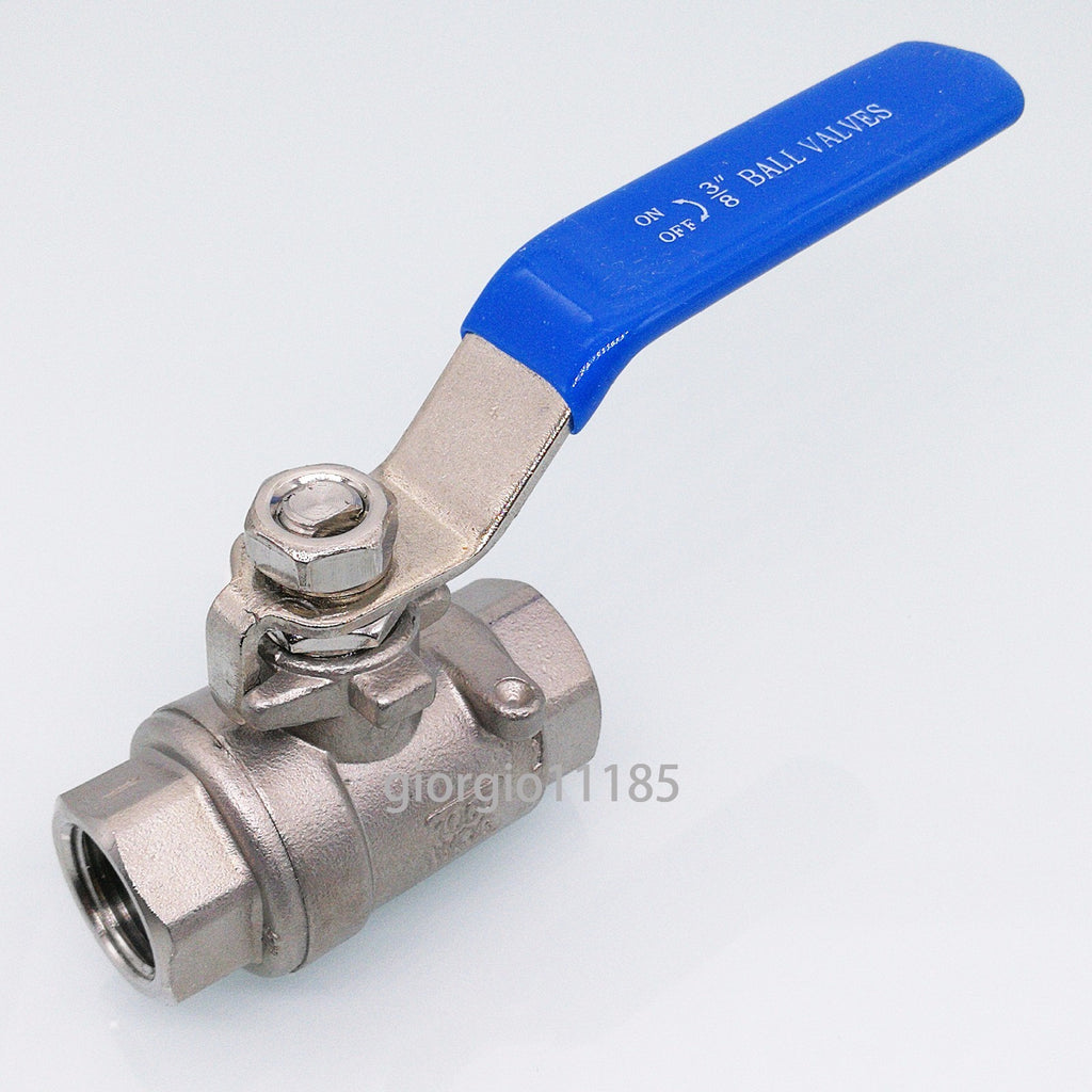 US Stock 3/8" NPT Female 304 Stainless Steel Full Port Ball Valve WOG1000