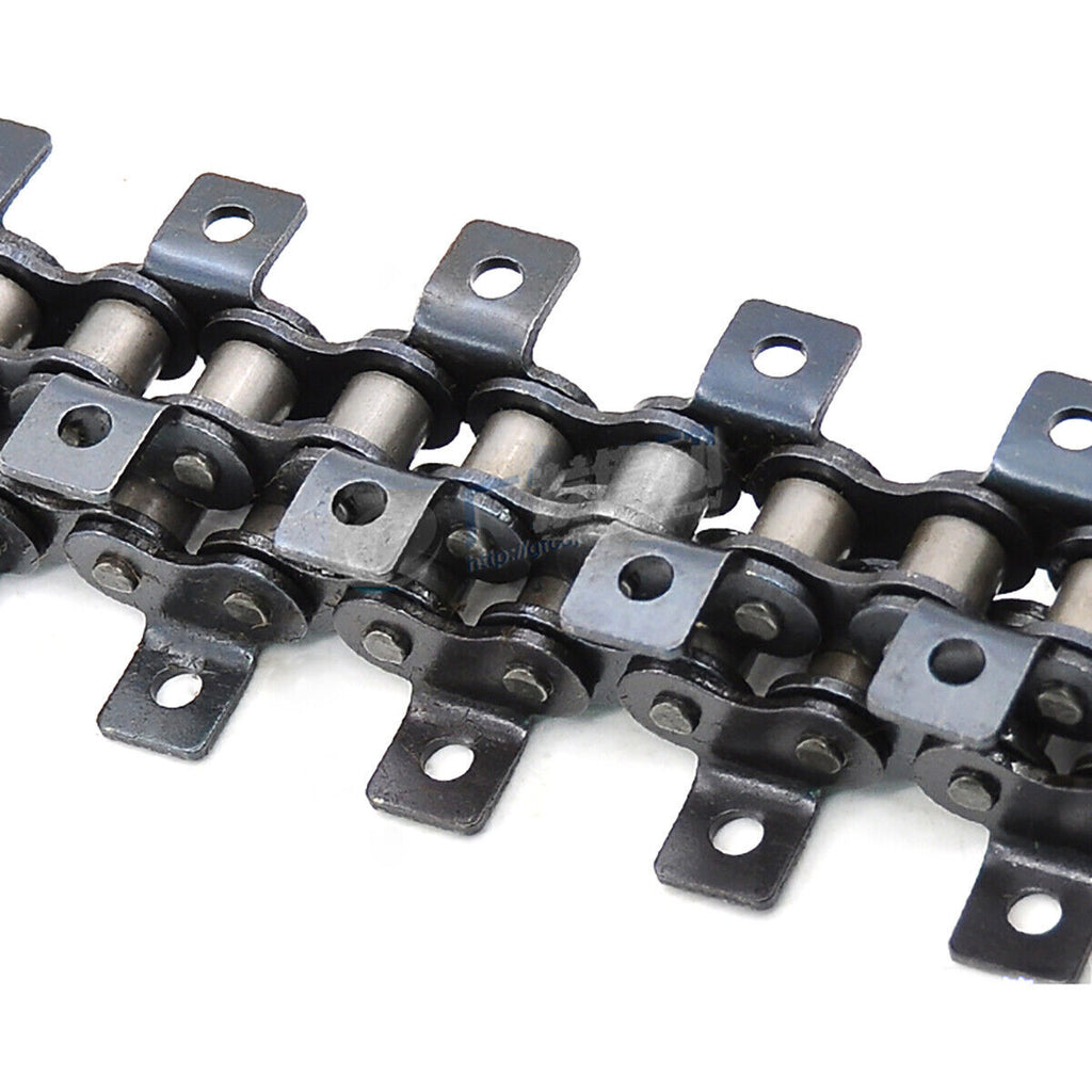 1.5M 08B-1 Roller Chain Drive Chain 1/2" Bent Ear Width 9.5mm +Chain Lock