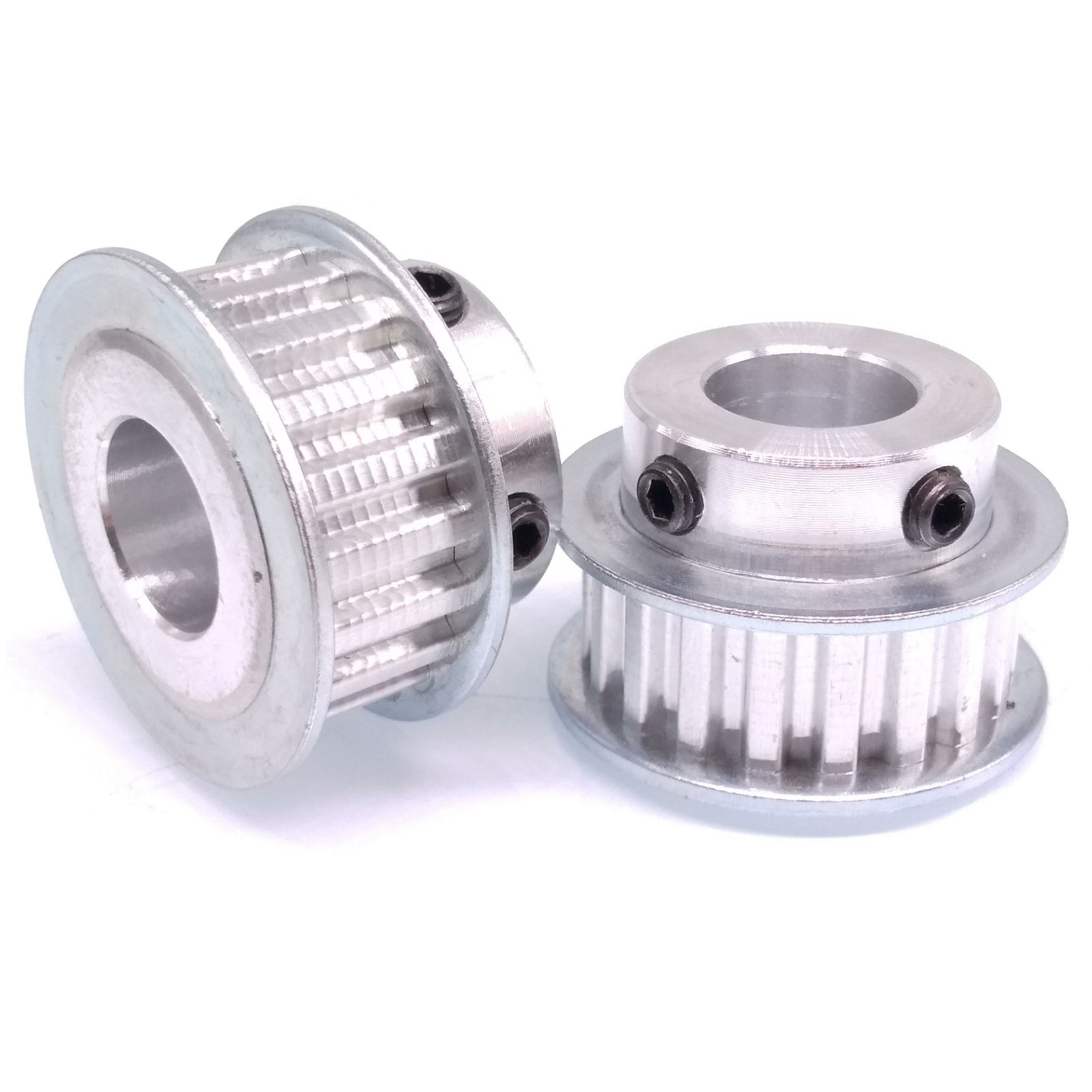 2x XL 19T Timing Belt Pulley Synchronous Wheel 14mm Bore For 10mm Width Belt