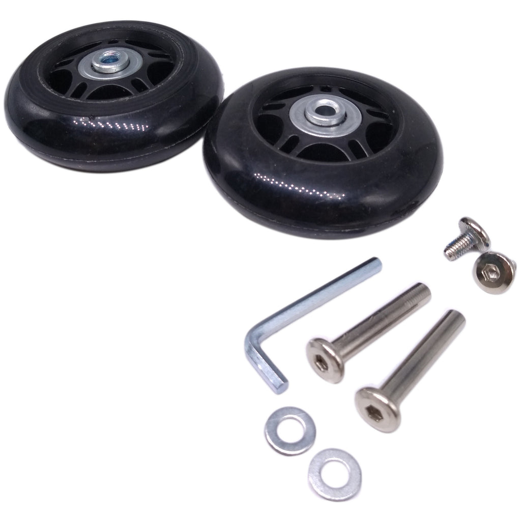 US Stock 2Set OD 76mm Luggage Suitcase Replacement Wheels Axles Repair Wrench
