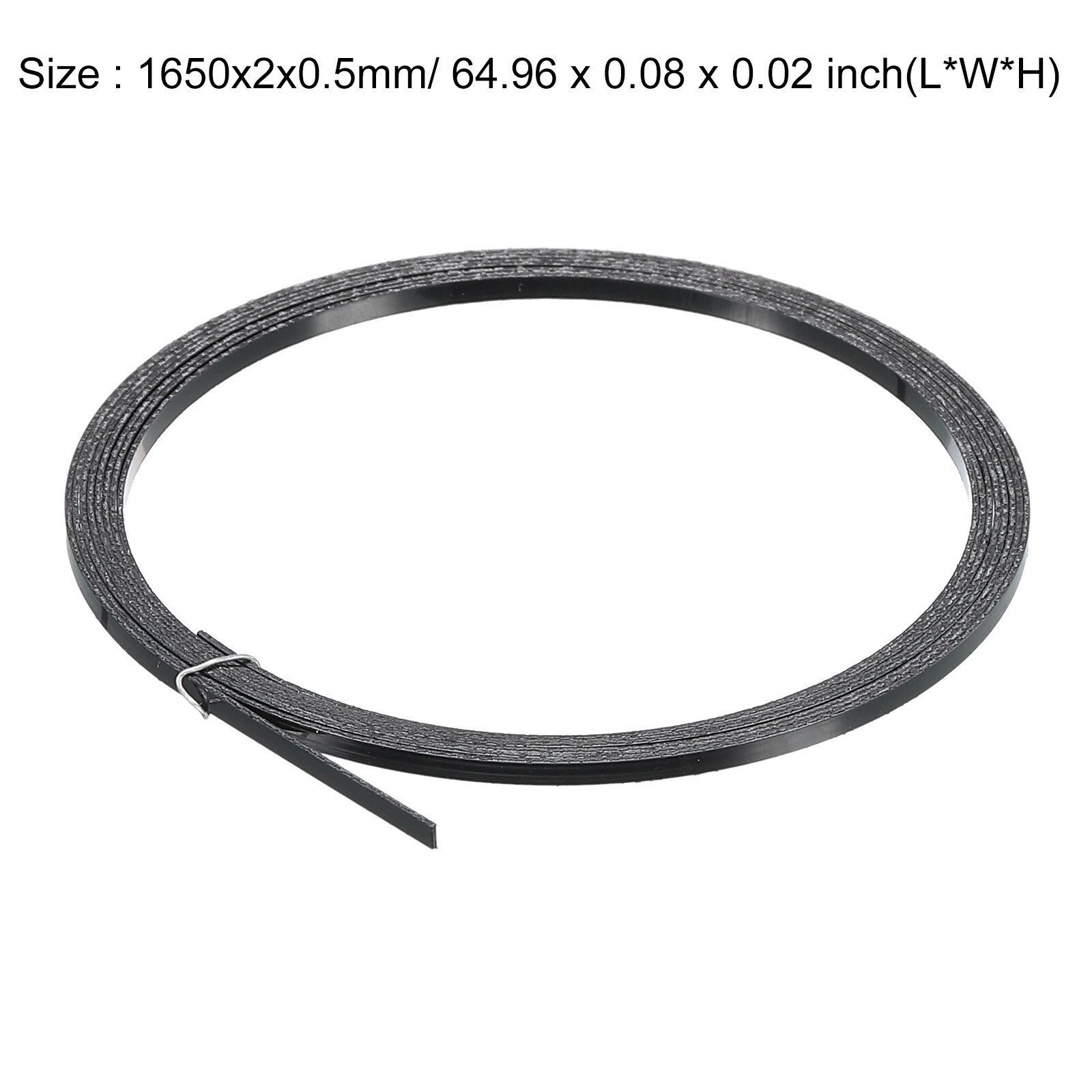 Plastic Binding Purfling Strip 1650x2x0.5mm for Guitar Black