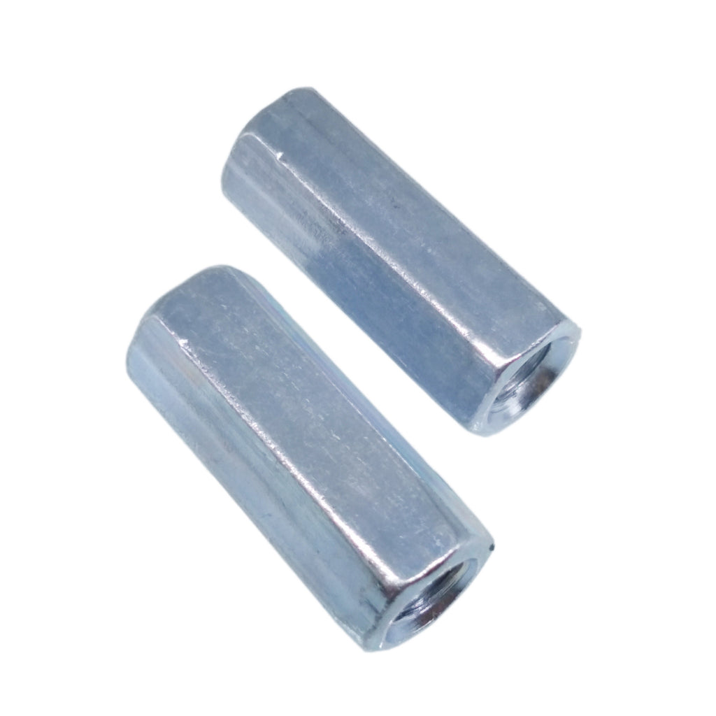 5pcs M6 x 1 x 25mm Long Rod Coupling Hex Nut Connector Zinc Plated