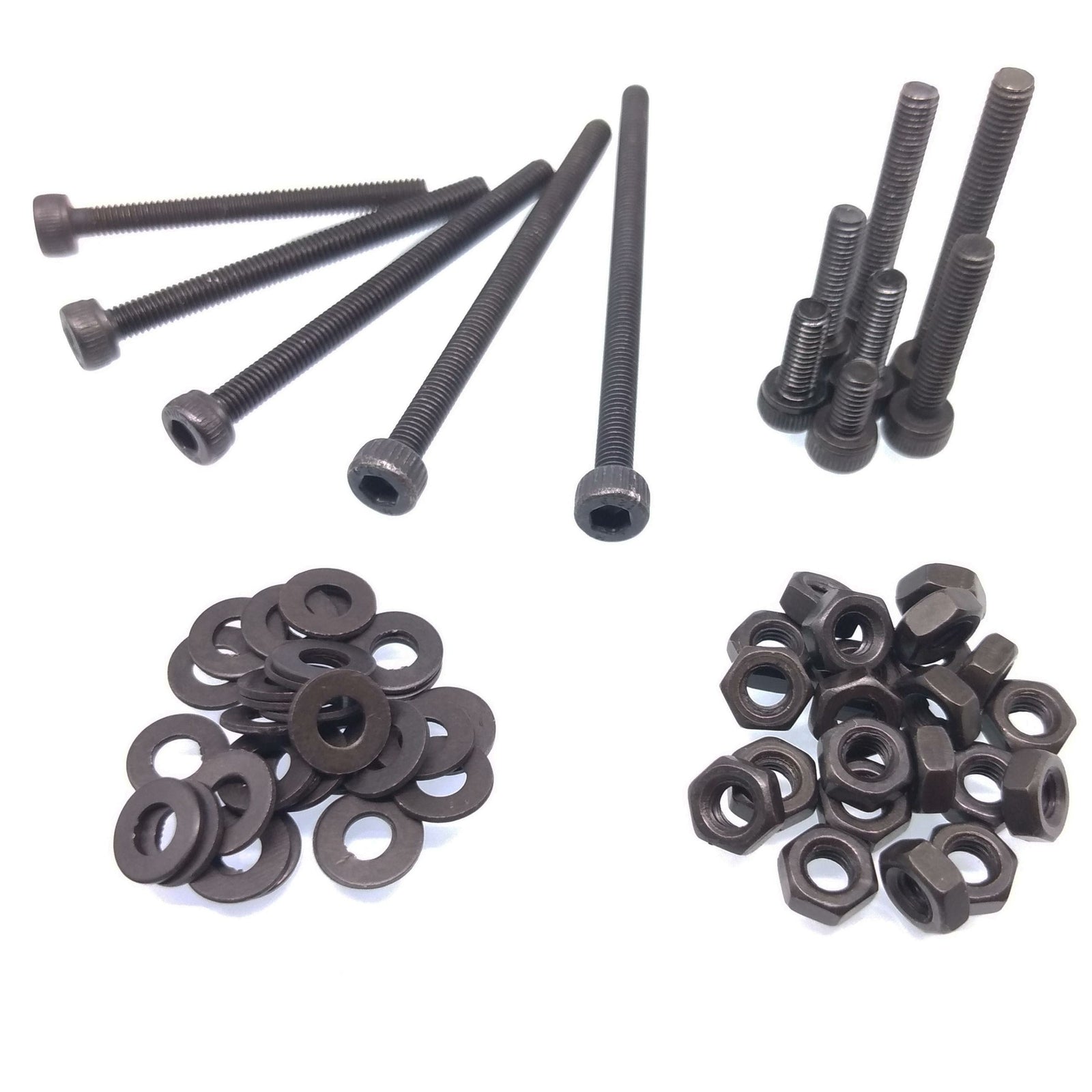 420x M3 Socket Head Cap Screws Steel Allen Socket Nuts Washers Assortment Kit