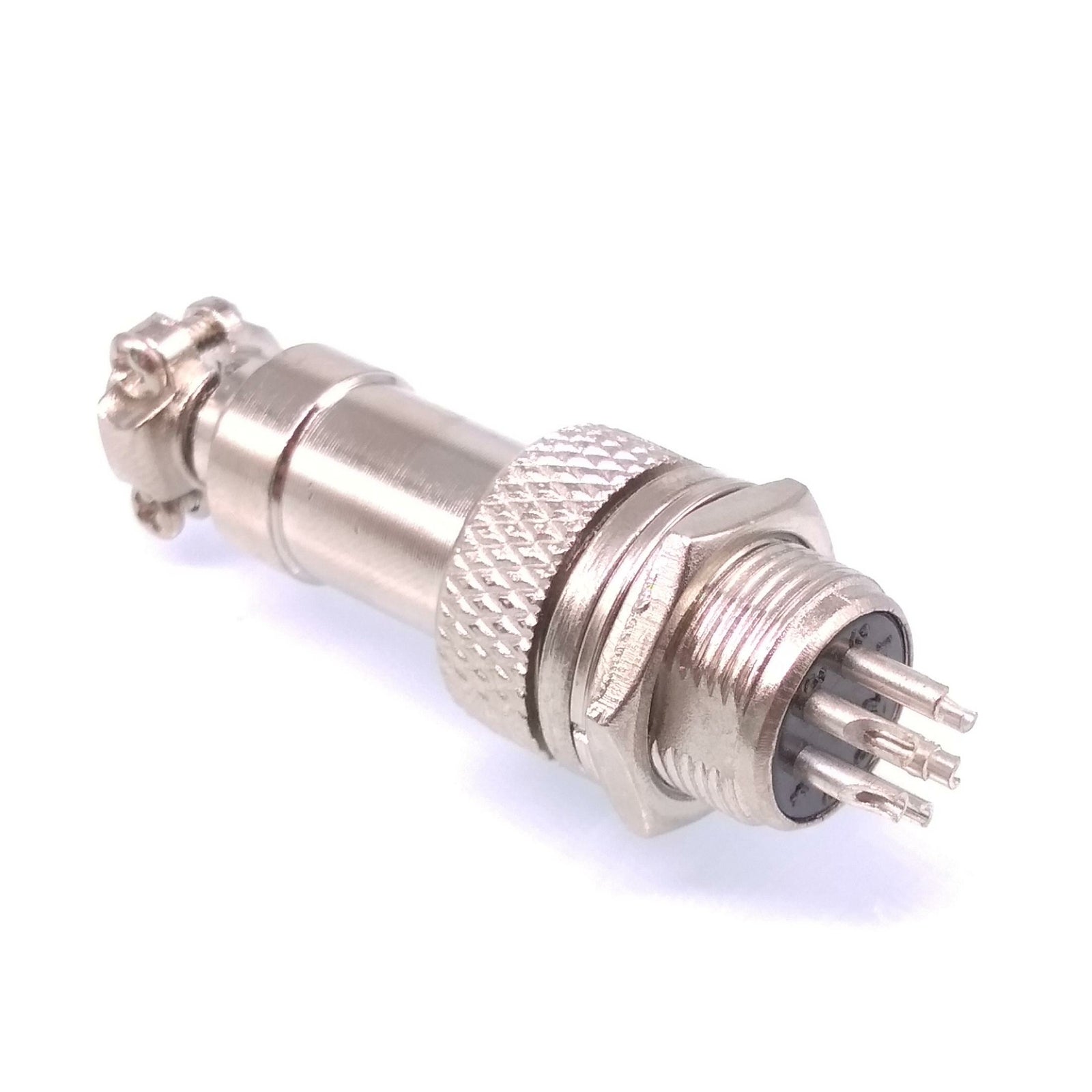 5Sets GX12 7Pin 12mm Panel Mounting Metal Aviation Connector Plug + Socket
