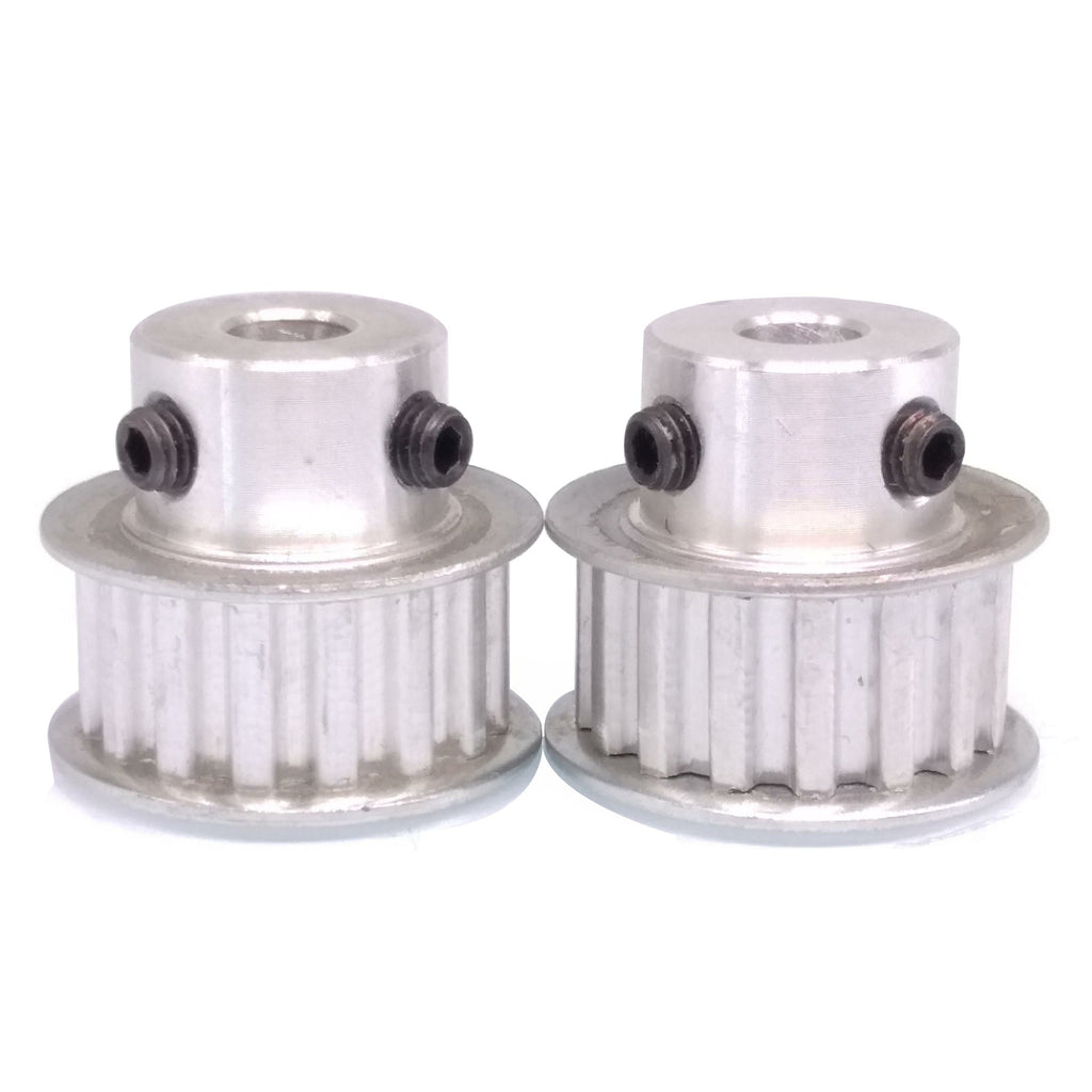 2x XL 16T Timing Belt Pulley Synchronous Wheel 7mm Bore For 10mm Width Belt