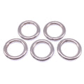 5pcs 304 Stainless Steel Seamless Metal O Ring Welded Round OD 30mm Wire Dia 5